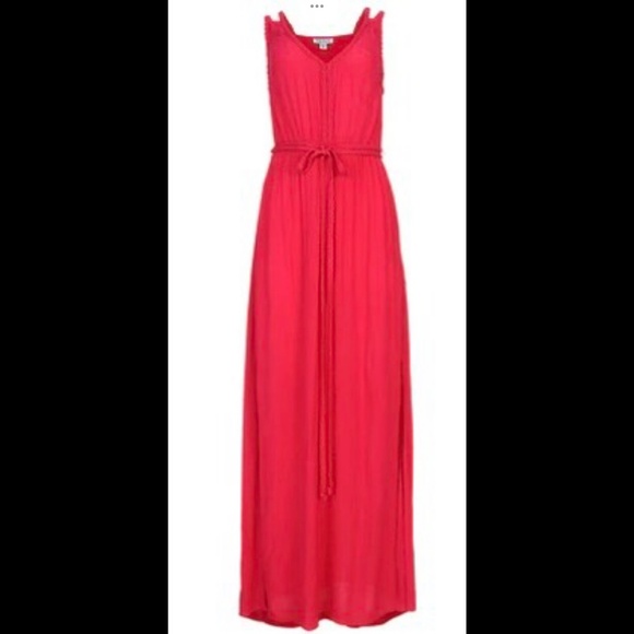 VENUS NWTs Barberry Geranium Pink Braided Deets Maxi Dress Greek Goddess Vibes M - Picture 6 of 14
